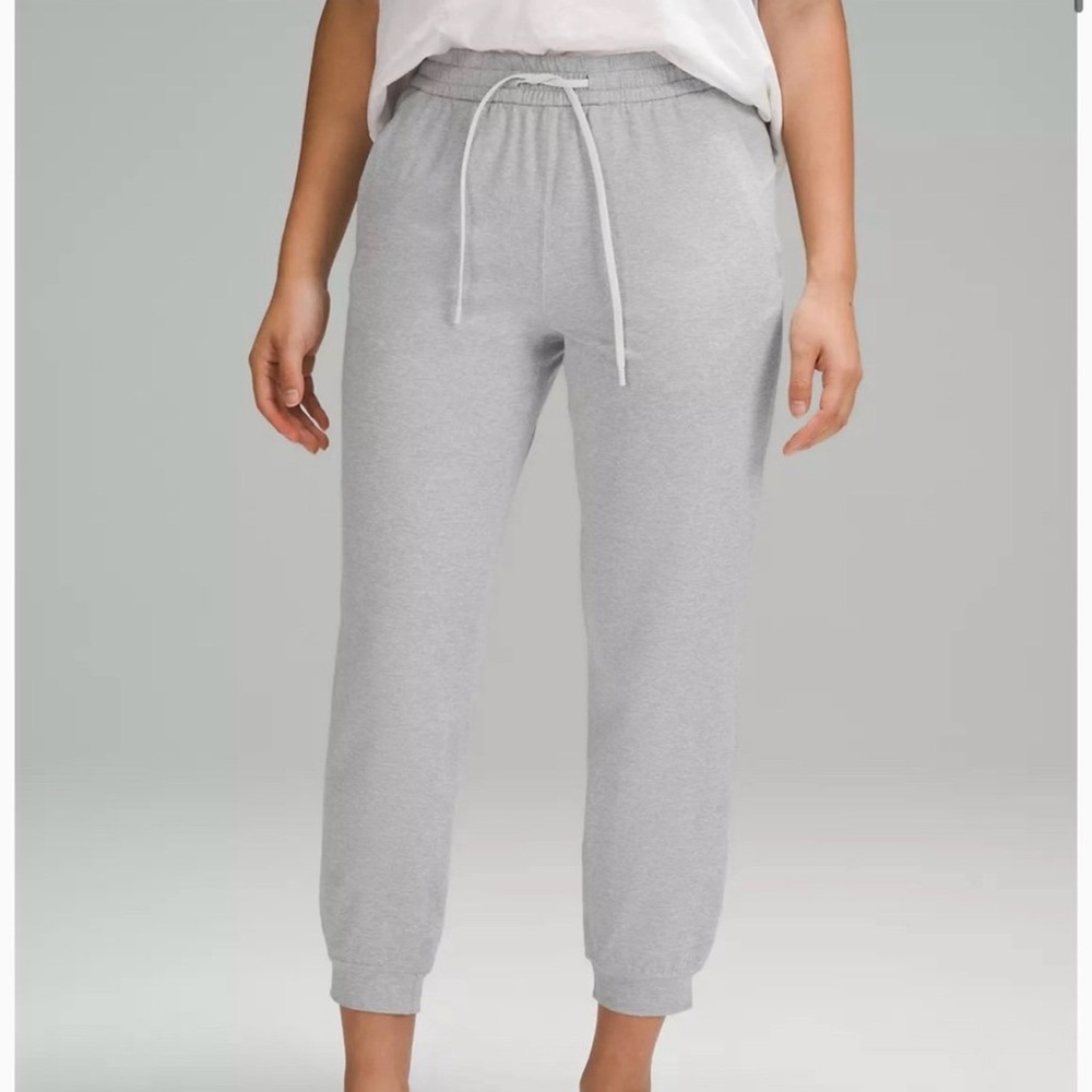 lululemon athletica Heather Gray Jogger Pants